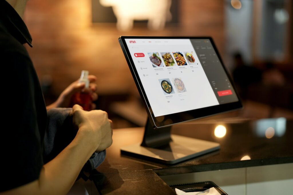 technology POS in the restaurant